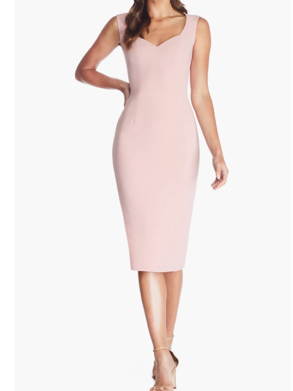The Population Elle sheath dress blush color Size Xsmall